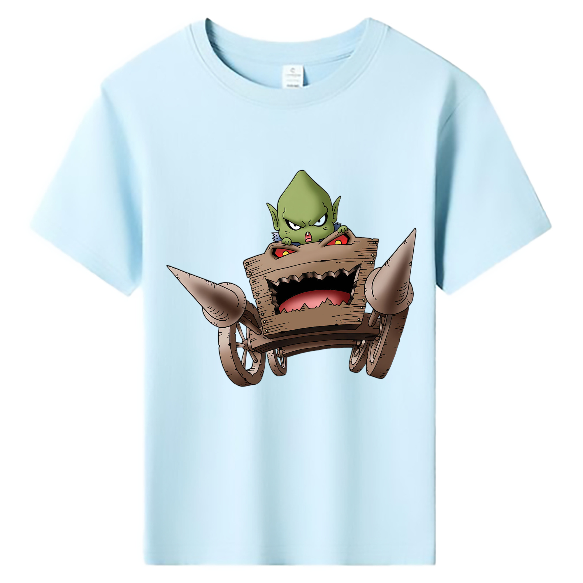 （画像用） ドラゴンクエスト Doragon Kuesuto Dragon Quest 綿100％キッズTシャツ（フロントプリント）